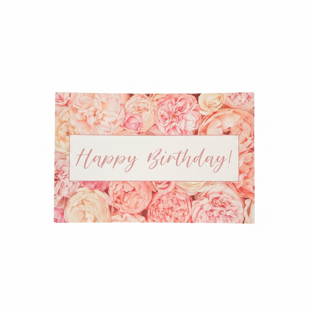 Happy Birthday floral card