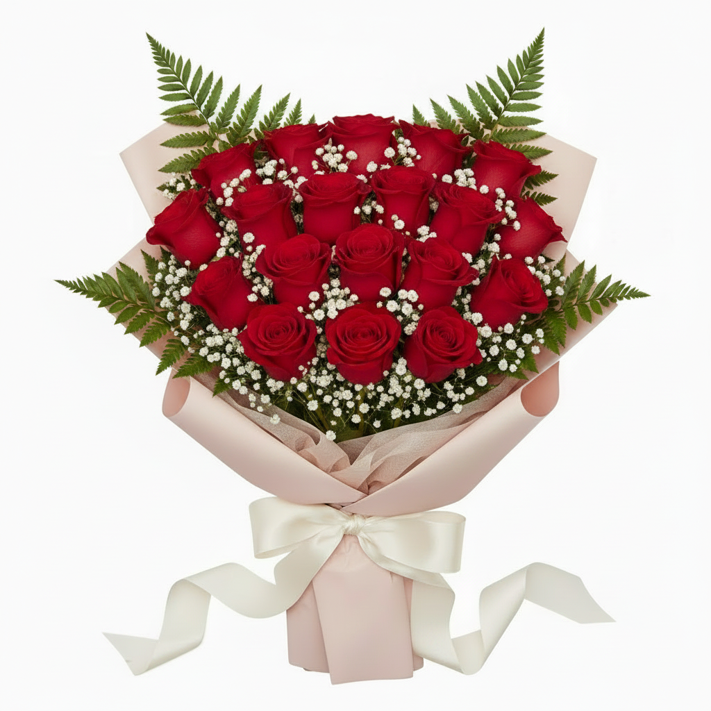 Large 20 Red Roses Bouquet
