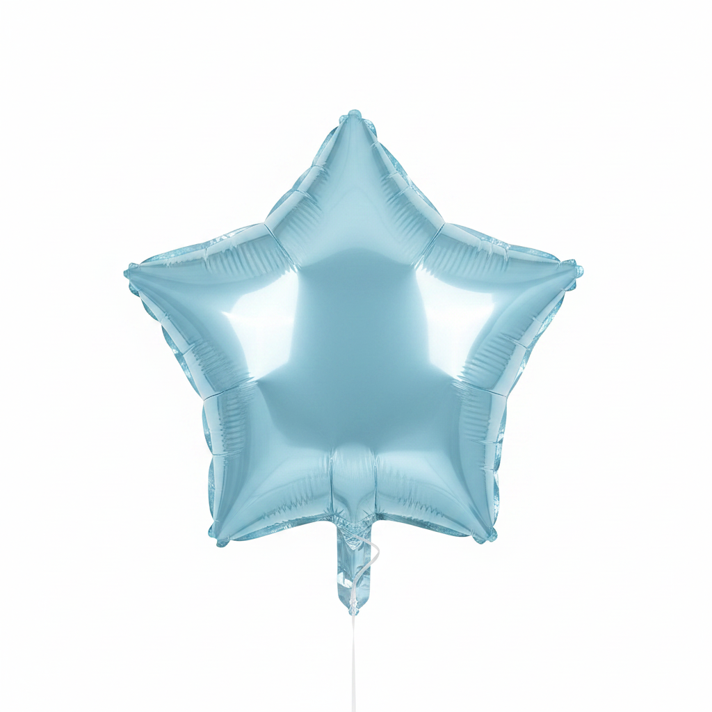 Light Blue Star Balloon
